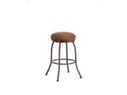 DFI Fiesole Backless Stool In Rust With Radar Nugget Fabric Counter Height