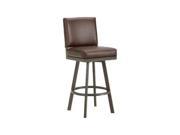 DFI Pasadena Swivel Stool In Rust With Ford Brown Fabric Bar Height