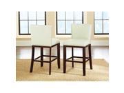 Steve Silver Tiffany Vinyl Chairs In White Bar Height [Set of 2]
