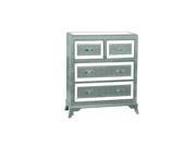 Powell Glamour 4 Drawer Chest Silver
