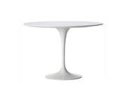 Mod Made Lily Fiberglass Table In White 36