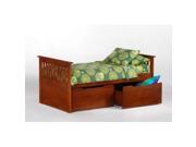 Night and Day Ginger Captains Bed w Storage Drawers Twin Natural