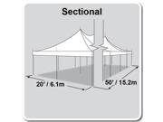 Celina Premiere I High Peak Pole Tent Sectional Tent Top Galvanized 30X60