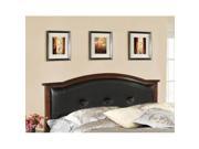 Furniture of America Padded Faux Leather Bed In Brown Cherry California King