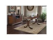 Liberty Furniture Brookview Complete Desk in Rustic Cherry Finish