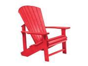 C.R. Plastics Adirondack Chair In Red