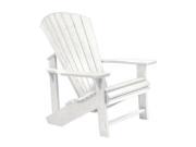 C.R. Plastics Adirondack Chair In White