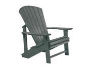 C.R. Plastics Adirondack Chair In Slate Grey