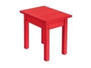 C.R. Plastics Small Table In Red