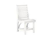 C.R. Plastics St Tropez Dining Side Chair in White
