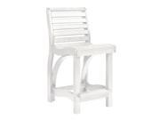 C.R. Plastics St Tropez Counter Chair in White
