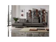 Diamond Sofa Eva 2 Piece Lf Chaise Fabric Sectional With Adjustable Backs In Gre