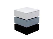 Diamond Sofa Tri color Accent Table With 2 In Drawer Storage In Black white gre