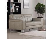 Diamond Sofa Vera Leatherette Love With Metal Leg In Sandstone