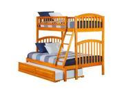 Atlantic Richland Bunk Bed in Caramel Latte Twin over Full Urban Bed Drawers
