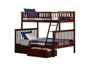 Atlantic Woodland Bunkbed in Antique Walnut Full Full