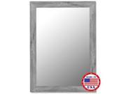 Hitchcock Butterfield Weathered Grey Framed Wall Mirror 27 x 37