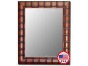Hitchcock Butterfield Fruitwood Bamboo Framed Wall Mirror 27 x 37