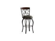 American Heritage Amelia Collection Counter Height Barstool in Gray Bar Height
