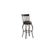 American Heritage Lola Collection Counter Height Barstool in Peppercorn Counte