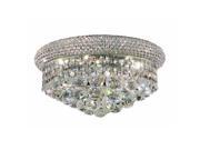 Lighting By Pecaso Adele Collection Flush Mount D14in H8in Lt 6 Chrome Finish