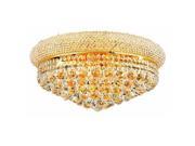 Lighting By Pecaso Adele Collection Flush Mount D20in H10in Lt 10 Gold Finish