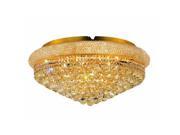 Lighting By Pecaso Adele Collection Flush Mount D28in H13in Lt 15 Gold Finish