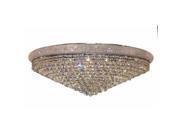 Lighting By Pecaso Adele Collection Flush Mount D42in H14.5in Lt 30 Chrome Finis