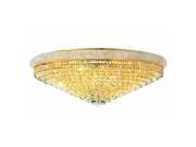 Lighting By Pecaso Adele Collection Flush Mount D42in H14.5in Lt 30 Gold Finish