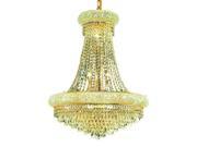 Lighting By Pecaso Adele Collection Hanging Fixture D24in H32in Lt 14 Gold Finis