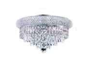 Lighting By Pecaso Adele Collection Flush Mount D14in H8in Lt 6 Chrome Finish