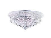 Lighting By Pecaso Adele Collection Flush Mount D20in H10in Lt 10 Chrome Finish
