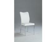 Chintaly Nora Curvy Back Side Chair In White [Set of 2]