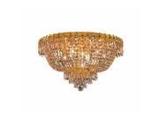 Lighting By Pecaso Agathe Collection Flush Mount D20in H12in Lt 9 Gold Finish