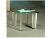 Chintaly Tracy Lamp Table In Clear And Frosted Glass