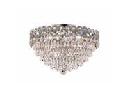 Lighting By Pecaso Agathe Collection Flush Mount D16in H10in Lt 4 Chrome Finish