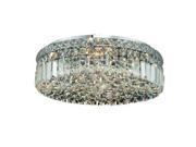 Lighting By Pecaso Chantal Collection Flush Mount D20in H5.5in Lt 6 Chrome Finis
