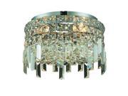 Lighting By Pecaso Chantal Collection Flush Mount D12in H5.5in Lt 4 Chrome Finis