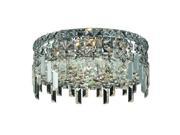 Lighting By Pecaso Chantal Collection Flush Mount D14in H5.5in Lt 4 Chrome Finis