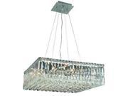 Lighting By Pecaso Chantal Collection Hanging Fixture L24in W24in H7.5in Lt 12 C