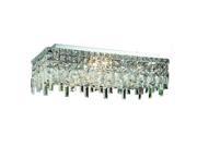 Lighting By Pecaso Chantal Collection Flush Mount L24in W12in H7in Lt 6 Chrome F