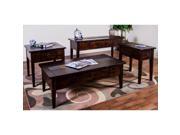 Sunny Designs Santa Fe Collection Four Piece Living Room Table In Dark Chocolate