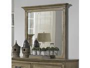 Homelegance Sylvania Rectangular Mirror in Oak Veneered Driftwood