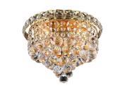 Lighting By Pecaso Karci Collection Flush Mount D10in H8in Lt:4 Gold Finish - Sw Lighting By Pecaso Karci Collection Flush Mount D10in H8in Lt:4 Gold Finish - Sw