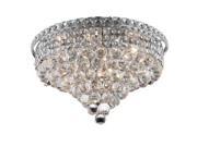 Lighting By Pecaso Karci Collection Flush Mount D18in H11in Lt 8 Chrome Finish