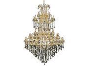 Lighting By Pecaso Karla Collection Large Hanging Fixture D72in H96in Lt 84 Gold