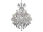 Lighting By Pecaso Karla Collection Hanging Fixture D32in H42in Lt 18 1 Chrome F