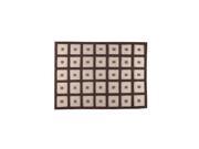 Mat The Basics Frame Rug In Brown 4 Foot 6 x 6 Foot 6 Inch