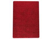 Mat The Basics Square Rug In Red 3 Foot x 5 Foot 4 Inch