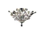 Lighting By Pecaso Christelle Collection Flush Mount D20in H10in Lt 4 Chrome Fin